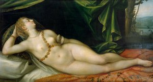 Venus dormida, de Joseph Heintz el Viejo (1564-1609). de Joseph Heintz