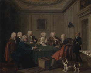 Un club de caballeros, ca. 1730 de Joseph Highmore