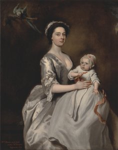La Sra. Sharpe y su hijo de Joseph Highmore