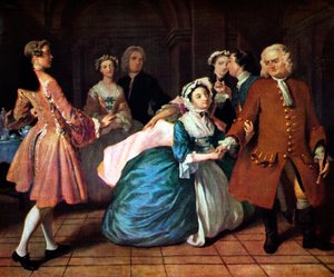 Escena de Samuel Richardson de Joseph Highmore