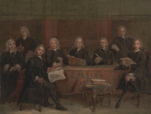 Estudio para un Retrato de Grupo, entre 1729 y 1730 de Joseph Highmore