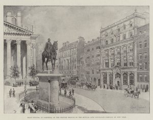 Oficinas Centrales, en Cornhill, de la Sucursal Británica de la Compañía de Seguros de Vida Mutua de Nueva York de Joseph Holland Tringham