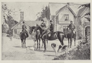 Nuestros futuros reyes, el Príncipe de Gales y el Duque de York en Sandringham de Joseph Holland Tringham