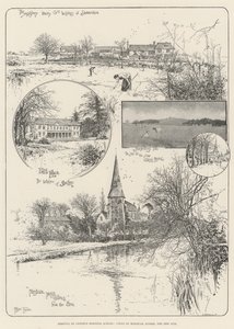 Traslado de la Escuela del Hospital de Cristo, Vistas de Horsham, Sussex, el nuevo sitio