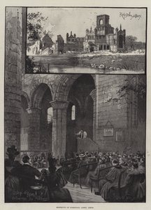 Reapertura de la Abadía de Kirkstall, Leeds de Joseph Holland Tringham