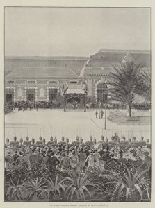 Las vacaciones de la Reina en el extranjero, llegada a Niza el 15 de marzo de Joseph Holland Tringham