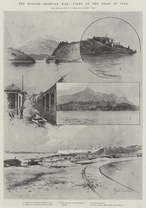 La guerra hispanoamericana, vistas en la costa de Cuba de Joseph Holland Tringham