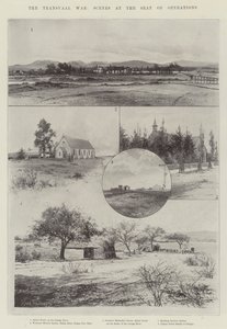 La guerra del Transvaal, escenas en el lugar de las operaciones de Joseph Holland Tringham