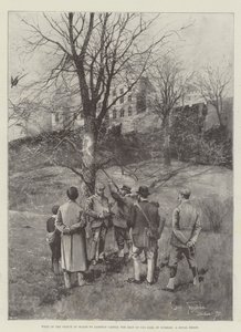 Visita del Príncipe de Gales al Castillo de Lambton, la residencia del Conde de Durham, una cacería real de Joseph Holland Tringham