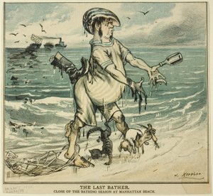 El último bañista, de Puck de Joseph Keppler