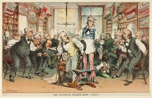 The National Barber Shop - Siguiente de Joseph Keppler