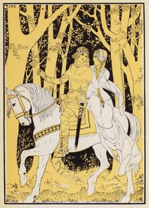 Aucassin et Nicolette (litografía en color) de Joseph Kuhn Regnier