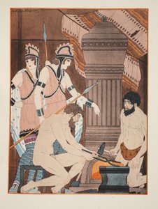 Carbones encendidos, ilustración de 