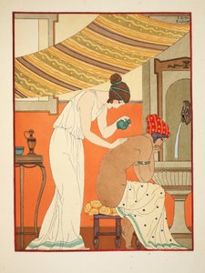 Debe ungir las heridas con aceite, ilustración de 
