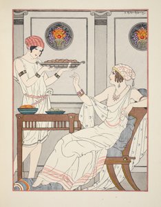 El consumo immoderado de pasteles de sésamo y dulces con miel, ilustración de 