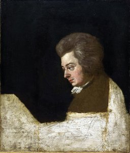 Wolfgang Amadeus Mozart (1756-1791) por Josef Lange (1751-1831)