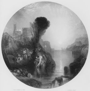 Baco y Ariadna, del cuadro en la Galería Nacional de Joseph Mallord William (after) Turner