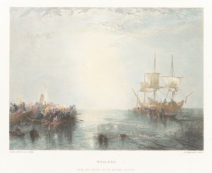 Balleneros. Del cuadro de la National Gallery de Joseph Mallord William (after) Turner