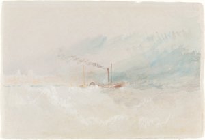 Un Barco de Paquete frente a Dover de Joseph Mallord William Turner