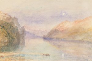 Un lago suizo, c.1841 (acuarela sobre papel)