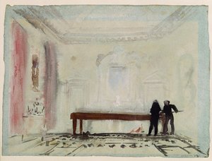 Jugadores de billar en la Casa Petworth, 1830 de Joseph Mallord William Turner
