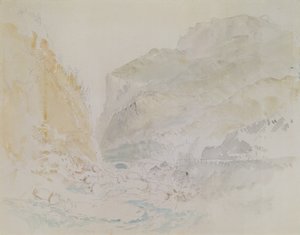 Corriente azul, St. Gothard de Joseph Mallord William Turner