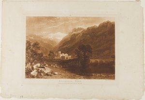 Bonneville, placa 64 de Liber Studiorum de Joseph Mallord William Turner