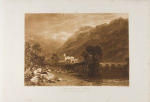 Bonneville, lámina 64 de Liber Studiorum de Joseph Mallord William Turner