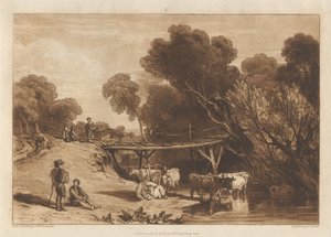 Puente y vacas de Joseph Mallord William Turner