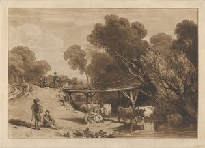 Puente y vacas de Joseph Mallord William Turner