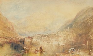 Brunnen desde el Lago de Lucerna de Joseph Mallord William Turner