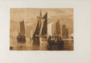 Calma, lámina 44 de Liber Studiorum de Joseph Mallord William Turner
