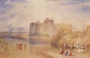 Castillo de Carew, Pembroke, c.1832 (acuarela sobre papel) de Joseph Mallord William Turner