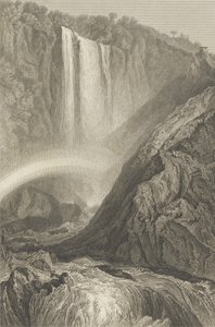 Cascada de Terni, c.1820 de Joseph Mallord William Turner