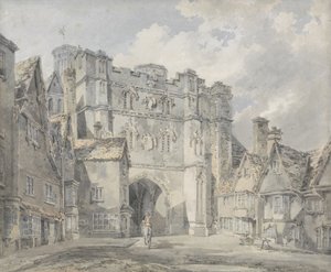 Puerta de la Iglesia de Cristo, Canterbury, 1793-94 de Joseph Mallord William Turner