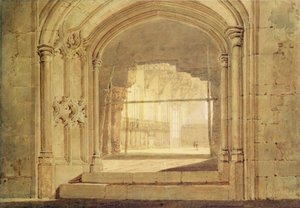 Salón de Christchurch, Oxford, c.1800 de Joseph Mallord William Turner