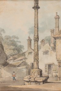 Cruz de campo, c.1850 (acuarela sobre papel) de Joseph Mallord William Turner