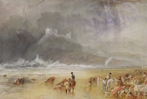 Castillo de Criccieth, Gales del Norte, c.1835