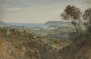 Vista distante de Plymouth, 1813 de Joseph Mallord William Turner