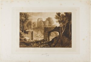 Puerta Este, Winchelsea, lámina 67 de Liber Studiorum de Joseph Mallord William Turner