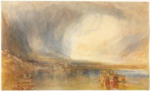 Flüelen, desde el Lago de Lucerna de Joseph Mallord William Turner