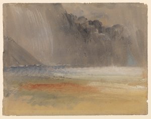 Nube de tormenta sobre el mar y la tierra, 1835 - 1840 circa