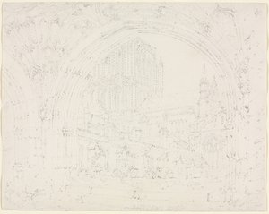 Catedral de Hereford, c. 1793 de Joseph Mallord William Turner