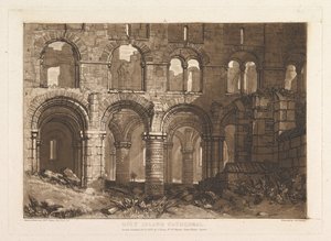 Catedral de Holy Island, Liber Studiorum, parte III, placa 11, 20 de febrero de 1808 de Joseph Mallord William Turner