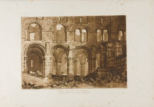 Catedral de Holy Island, lámina 11 de Liber Studiorum de Joseph Mallord William Turner