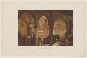 Interior de una iglesia de Joseph Mallord William Turner