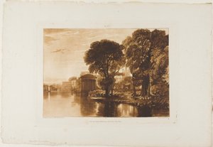 Isleworth, lámina 63 de Liber Studiorum de Joseph Mallord William Turner
