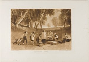 Travesuras juveniles, lámina 22 de Liber Studiorum de Joseph Mallord William Turner