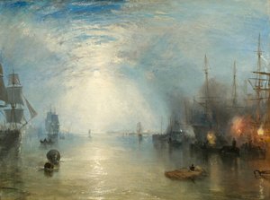 Marineros Cargando Carbón a la Luz de la Luna de Joseph Mallord William Turner
