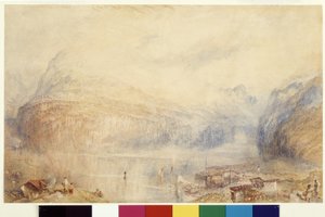 Lago de Lucerna desde Brunnen (acuarela y gouache sobre papel blanco) de Joseph Mallord William Turner